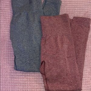 Stylish Women's Leggings - Blue and Red